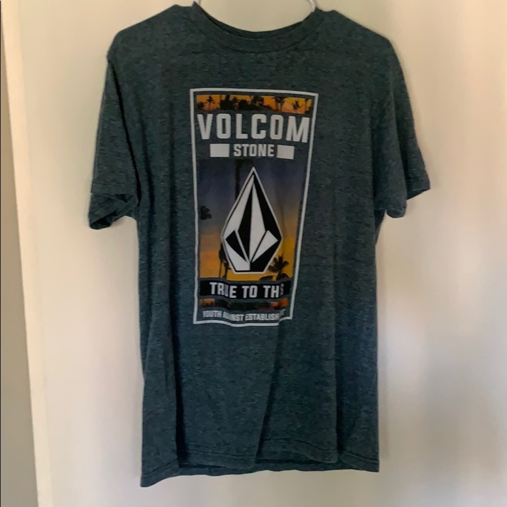Gray/blue Volcom Stone T-shirt